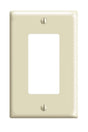 Leviton Ivory 1 gang Thermoset Plastic Decorator Wall Plate 1 pk
