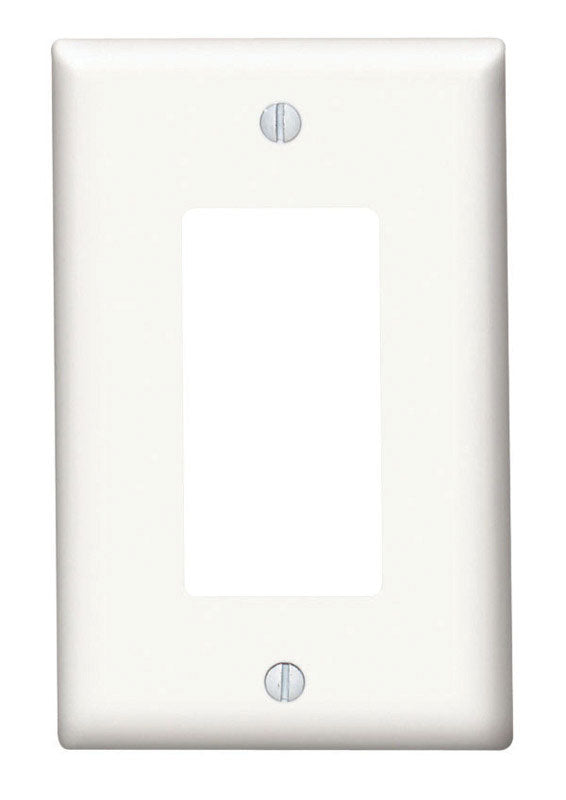 Leviton White 1 gang Thermoset Plastic Decorator Wall Plate 1 pk