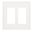 Leviton Decora White 2 gang Polycarbonate Decorator Wall Plate 1 each