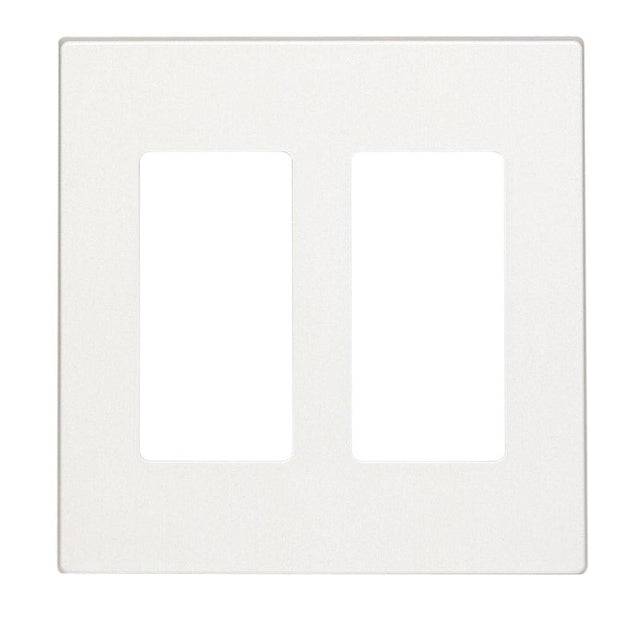 Leviton Decora White 2 gang Polycarbonate Decorator Wall Plate 1 each