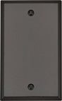 Leviton Brown 1 gang Thermoset Plastic Blank Wall Plate 1 pk