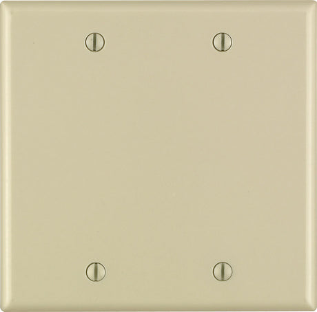 Leviton Ivory 2 gang Thermoset Plastic Blank Wall Plate 1 pk