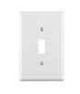 Leviton White 1 gang Thermoset Plastic Toggle Wall Plate 1 pk