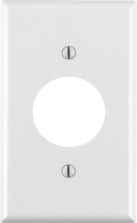 Leviton White 1 gang Thermoset Plastic Outlet Wall Plate 1 pk