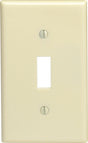 Leviton Ivory 1 gang Thermoset Plastic Toggle Wall Plate 10 pc