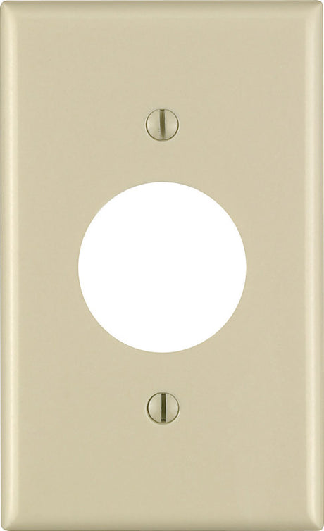 Leviton Ivory 1 gang Thermoset Plastic Outlet Wall Plate 1 pk