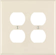 Leviton Midway Almond 2 gang Nylon Duplex Wall Plate 1 pk