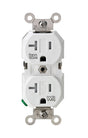 Leviton 20 amps 125 V Duplex White Outlet 5-20R 1 pk
