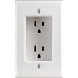 Leviton 15 amps 125 V Duplex White Outlet 5-15R 1 pk