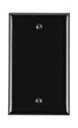 Leviton Black 1 gang Nylon Blank Wall Plate 1 pk