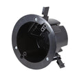 Cantex EZ Box Old Work 18 cu in Round Polycarbonate Ceiling Box Black