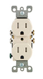 Leviton 15 amps 125 V Duplex Light Almond Outlet 5-15R 10 pk