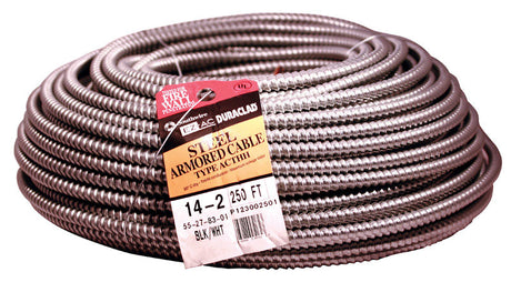 Southwire 250 ft. 14/2 Solid Steel Armored AC Cable
