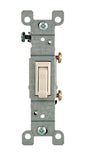 Leviton 15 amps Single Pole Toggle AC Quiet Switch Light Almond 10 pk