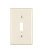 Leviton Light Almond 1 gang Thermoset Plastic Toggle Wall Plate 10 pk