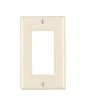 Leviton Decora Almond 1 gang Thermoset Plastic Decorator Wall Plate 10 pk