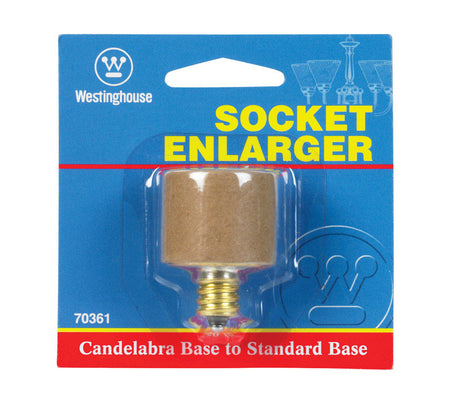 Westinghouse Candelabra to Standard Base Socket Adapter 1 pk