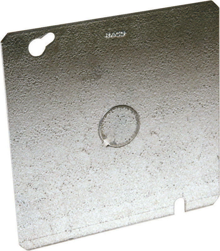 Raco Square Steel 2 gang Box Cover