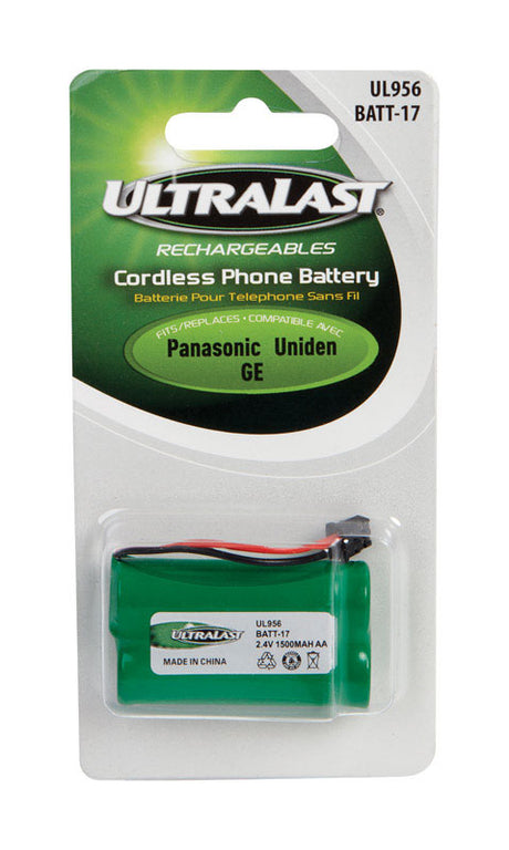 UltraLast NiMH AA 2.4 V 1.5 mAh Cordless Phone Battery BATT-17 1 pk