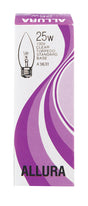 Satco ALLURA 25 W B11 Chandelier Incandescent Bulb E26 (Medium) Soft White 1 pk