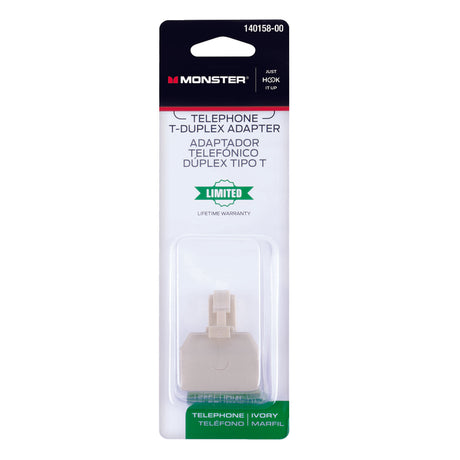 Monster Just Hook It Up 0 ft. L Ivory Modular Duplex Adapter