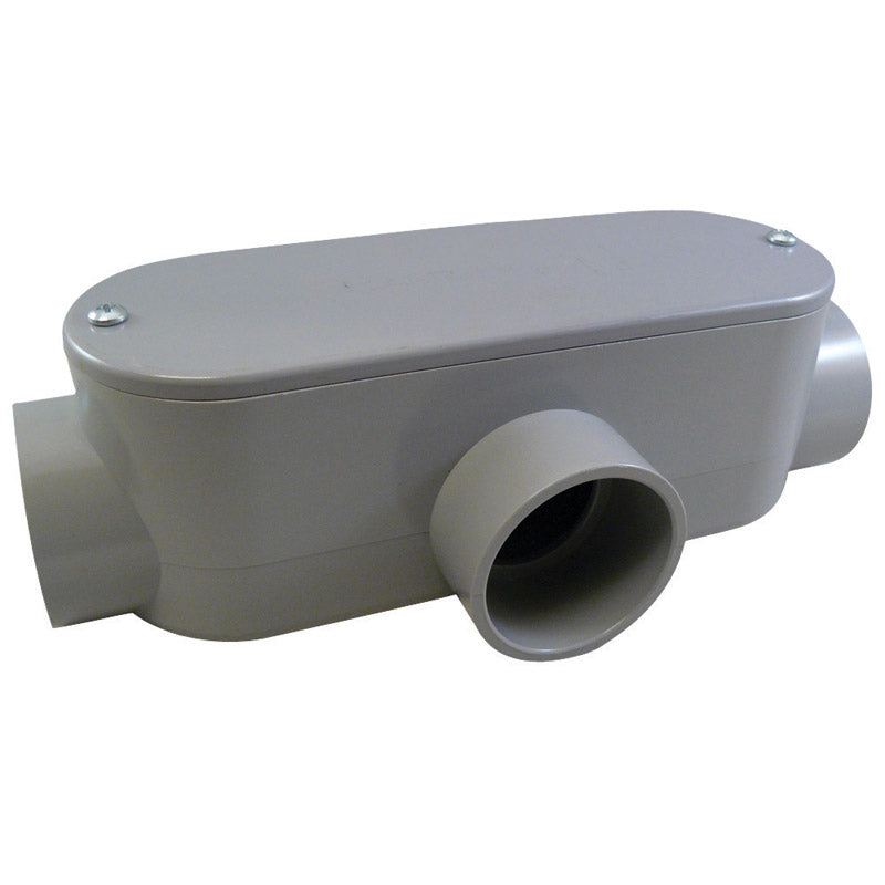 Cantex 1-1/4 in. D PVC Conduit Body For PVC 1 each