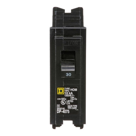 Square D HomeLine 30 amps Surge Single Pole Circuit Breaker