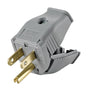 Leviton Commercial and Residential Thermoplastic Straight Blade Plug 5-15P 18-12 AWG 2 Pole 3 Wire