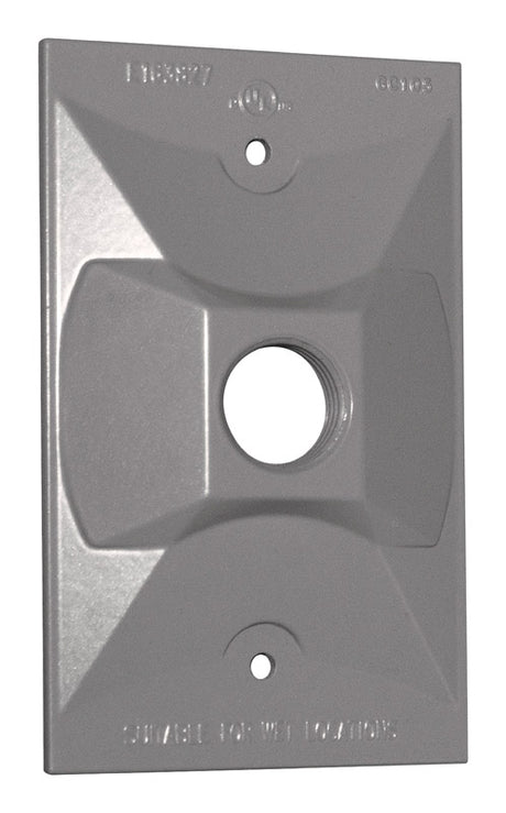 Sigma Engineered Solutions Rectangle Metal 1 gang Lampholder Cover