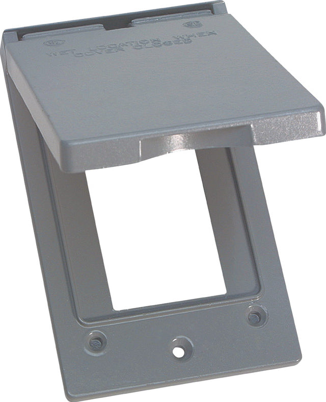 Sigma Engineered Solutions Rectangle Metal 1 gang Vertical GFCI Cover