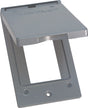 Sigma Engineered Solutions Rectangle Metal 1 gang Vertical GFCI Cover