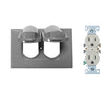 Sigma Engineered Solutions Rectangle Metal 1 gang Duplex Outlet Kit