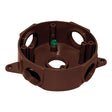 Sigma Engineered Solutions New Work 16 cu in Round Metallic Weatherproof Box Bronze
