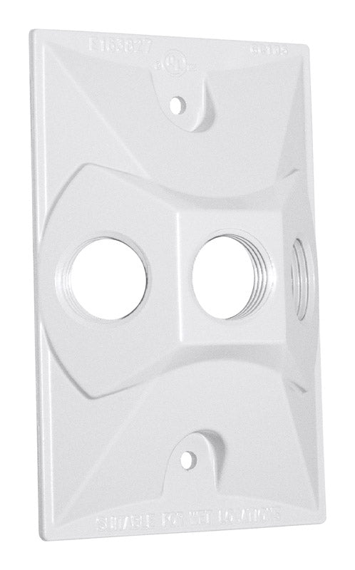 Sigma Engineered Solutions Rectangle Metal 1 gang Lampholder Cover