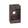 Sigma Engineered Solutions New Work 18.3 cu in Rectangle Metallic 1 gang Weatherproof Box Bronze