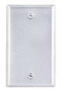 Leviton Silver 1 gang Stainless Steel Blank Wall Plate 1 pk