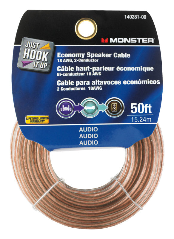Monster Just Hook It Up 50 ft. L Speaker Wire AWG