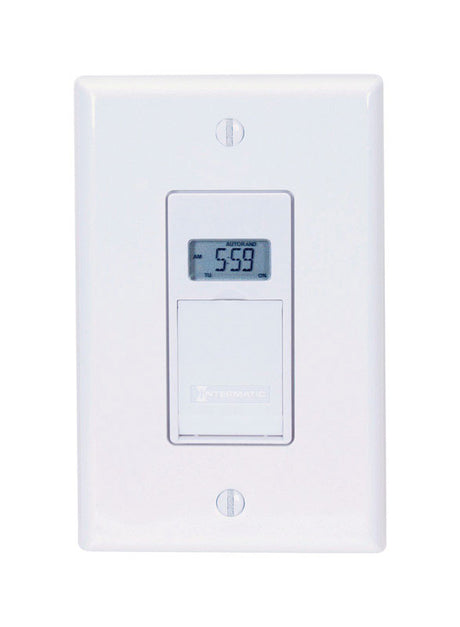 Intermatic Indoor 7 Day Digital In Wall Timer 125 V White