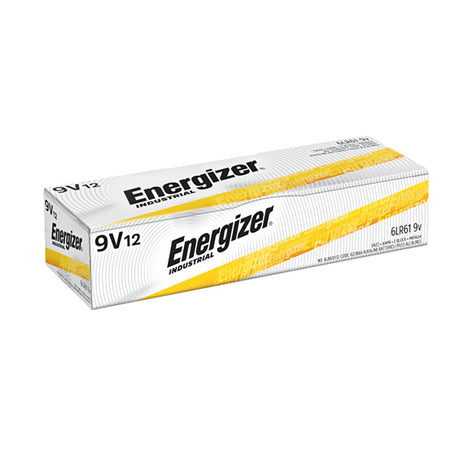 Energizer Industrial 9-Volt Alkaline Batteries 12 pk Boxed