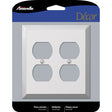 Amerelle Century Polished Chrome 2 gang Stamped Steel Duplex Wall Plate 1 pk