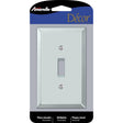 Amerelle Mirror Clear 1 gang Acrylic Toggle Wall Plate 1 pk