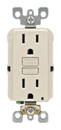 Leviton SmartlockPro 15 amps 125 V Duplex Light Almond GFCI Outlet 5-15R 1 pk