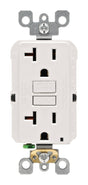 Leviton SmartlockPro 20 amps 125 V Duplex White GFCI Outlet 5-20R 1 pk