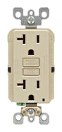 Leviton SmartlockPro 20 amps 125 V Duplex Ivory GFCI Outlet 5-20R 1 pk