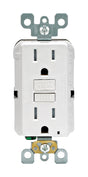 Leviton SmartlockPro 15 amps 125 V Duplex White GFCI Outlet 5-15R 1 pk