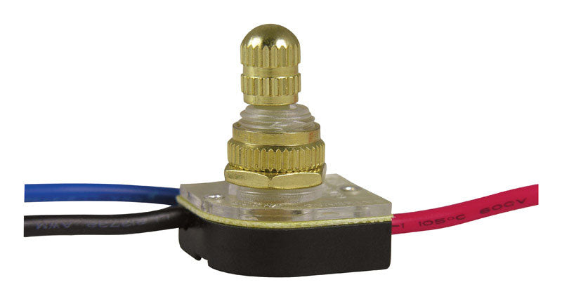 Gardner Bender 6 amps Rotary Switch Brass 1 pk