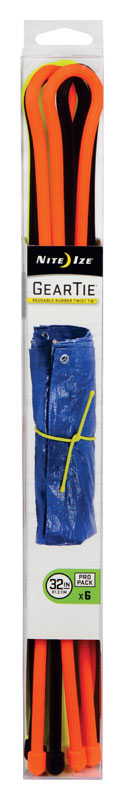 Nite Ize Gear Tie 32 in. L Assorted Twist Ties 6 pk