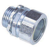 Sigma Engineered Solutions 1 in. D Zinc-Plated Steel Compression Connector For Rigid/IMC 1 pk