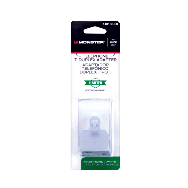 Monster Just Hook It Up 0 ft. L White Modular Duplex Adapter