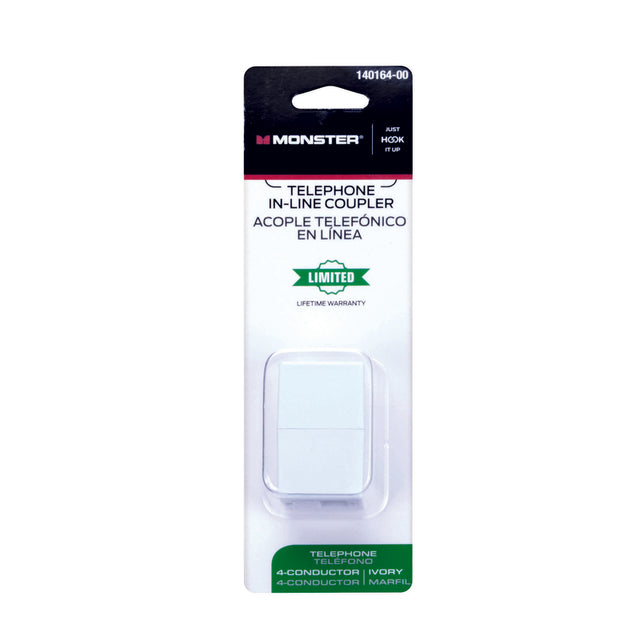 Monster Just Hook It Up 0 ft. L White Modular In Line Coupler
